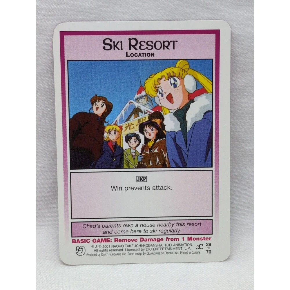 Ski Resort Sailor Moon CCG Past And Future Card #28